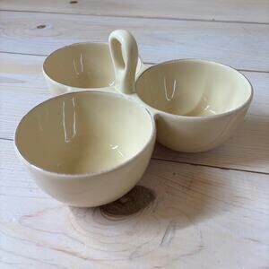 Taste of Home Entertaining EUC Vintage Condiment Serving Dish 3 Bowl